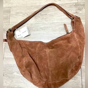 Free People Roma Suede Bag In Rust (pretty tan)